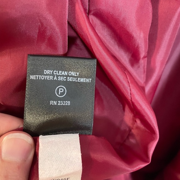 Vintage Forecaster of Boston Deep Red Burgundy Wool Blend Pea Coat Womens Size 8 - Picture 5 of 9